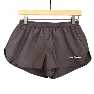 iets frans | Urban Ourfitters | Black Athletic Shorts Lightweight Elastic Waist